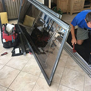 sliding glass door frame repair Solana Beach